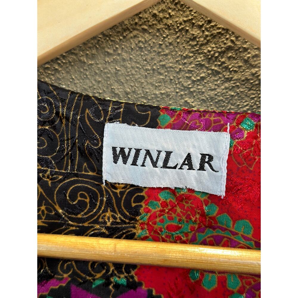 Vintage Winlar Katftan Women's One Size Colorful Satin Feel Boho Hippie Lounge - Picture 6 of 6
